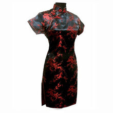 Traditional Mandarin Collar Short Dress